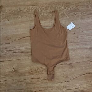 Auden One-Piece Bodysuit in Camel
